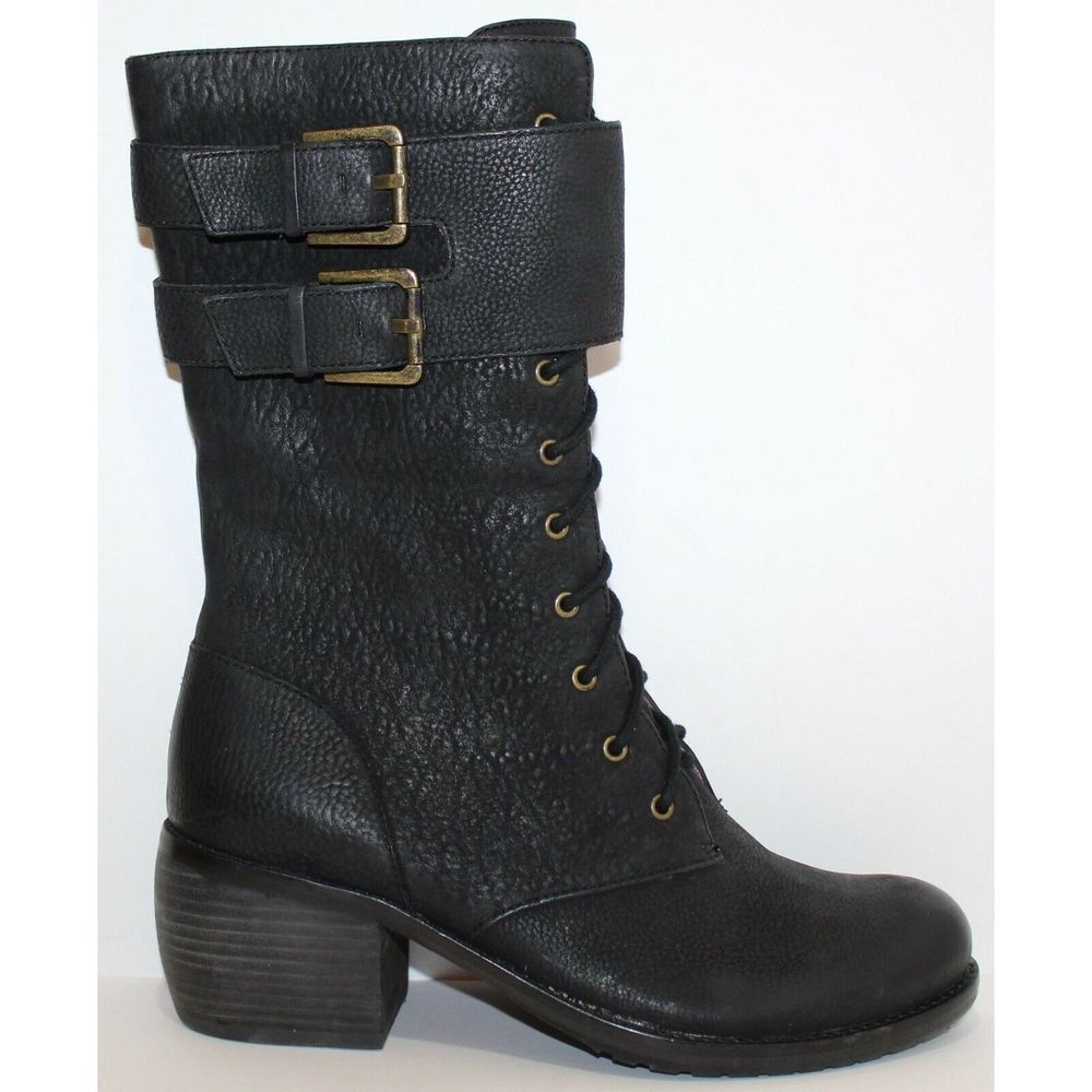 Luxury Rebel Lady Dee Black Leather Boots Size 9 M
